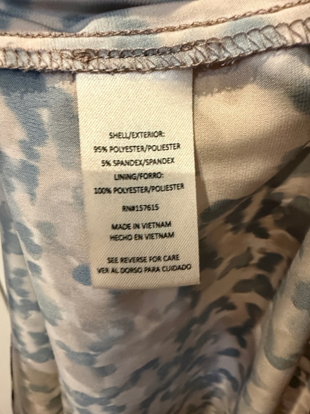 NWOT Nicole Miller Silky Camo-Print Slip Dress w/POCKETS in Brown & Black Sz M - Picture 5 of 6